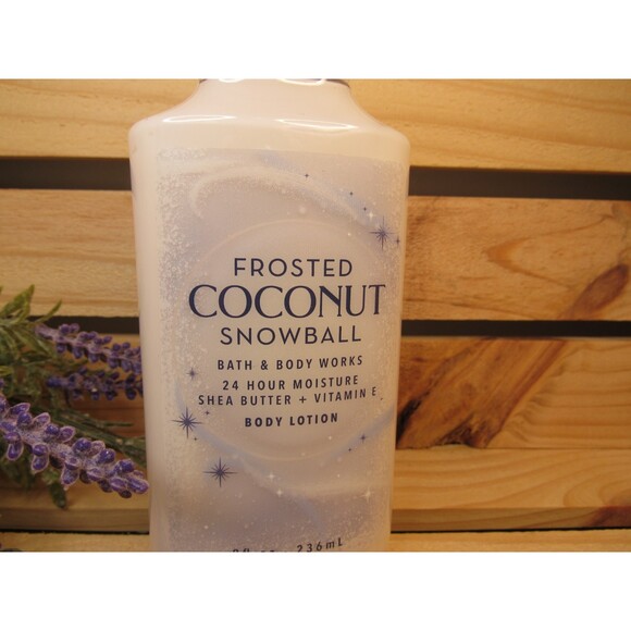 Bath and Body Works 24 Hour Body Lotion "Frosted Coconut Snowball" - Picture 3 of 3